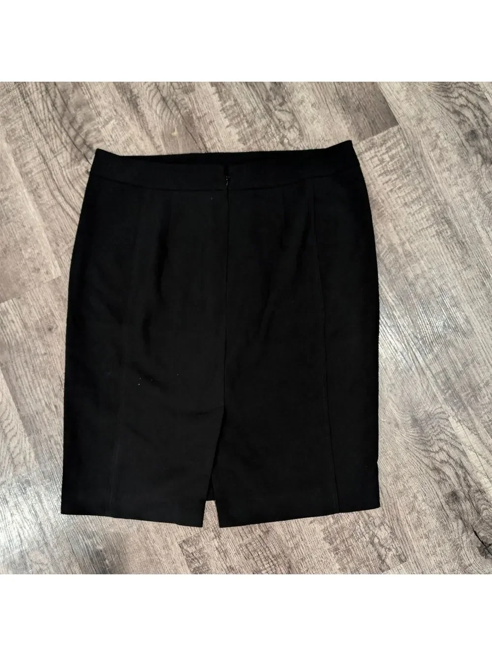 Ann Taylor LOFT Black Pencil Skirt Size 12 Stretch Career Work - Picture 3 of 7